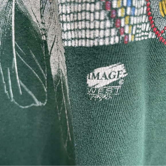 Vintage fruit of the loom T-shirt wolf moon made in USA 1999 size large - Picture 3 of 6